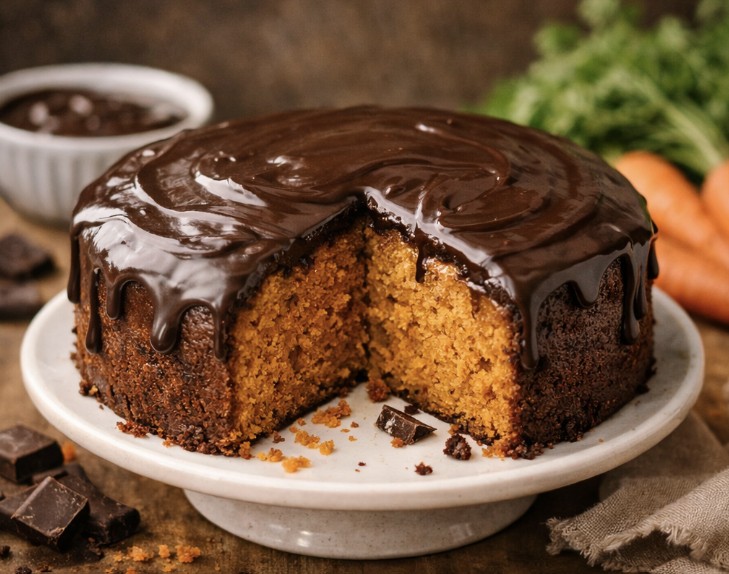 Image de Gâteau à la Carotte avec Glaçage Brigadeiro
